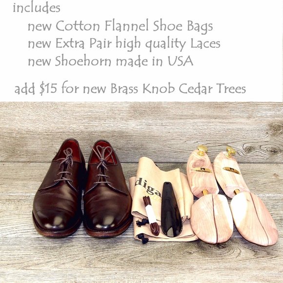 Allen Edmonds KENILWORTH 7.5 D Brown * new Flannel Bags (add  display picture 1